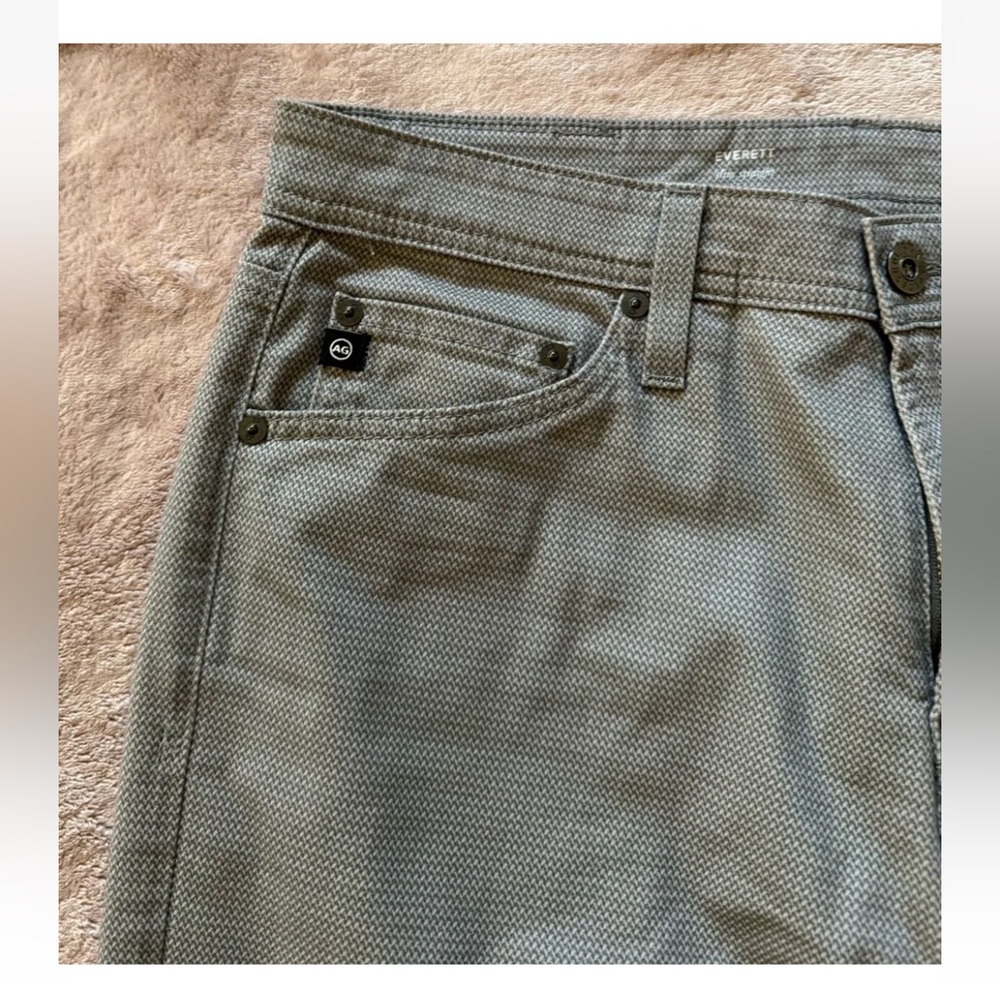 Adriano Goldschmied Everett Slim Straight Jeans Pants Beige Trousers Sz 30 - Picture 3 of 11